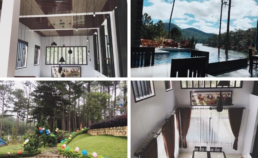 Top 20 Biệt thự villa Đà Lạt view đẹp cho thuê ở trung tâm, hồ Tuyền Lâm